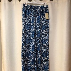 ‼️🎈donating soon-NWT Michael Kors blue pattern summer pant